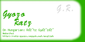 gyozo ratz business card